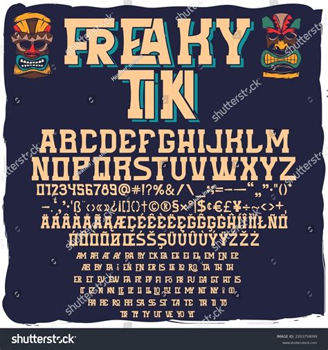 128 Tiki Font Images, Stock Photos & Vectors | Shutterstock