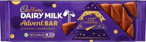 Cadbury Dairy Milk Advent Chocolate Bar 270g Christmas Advent