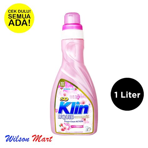 Jual SO KLIN LIQUID 1000 ML 1 LITER BOTOL SAKURA STRAWBERRY SOFTERGENT