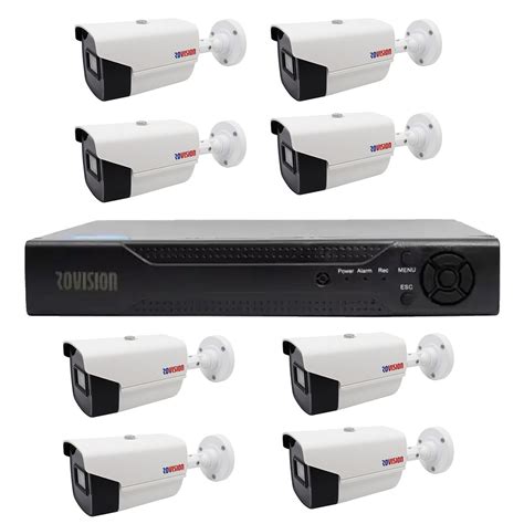 Kit 8 Camere Supraveghere 2MP Full HD IR 40 Metri Si DVR Pentabrid 8