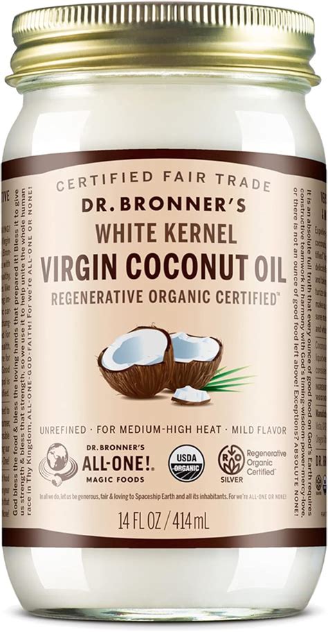 Dr Bronner S Organic Virgin Coconut Oil Whole Kernel 14oz 1 Count