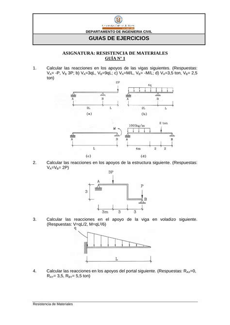 PDF Ejercicios Resistencia Materiales Vigas PDFSLIDE NET