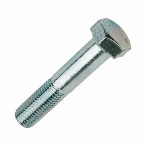 Silver Hexagonal Stainless Steel Half Thread Bolt For Construction