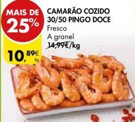 Promo O Camar O Cozido Pingo Doce Kg Em Pingo Doce