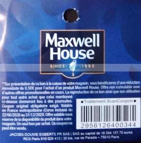 Anti Crise Fr Maxwell House De R Duction Jusquau