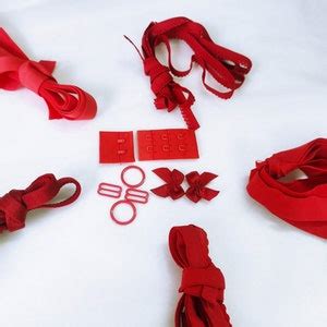 Red Color Bramaking Finding Kits In For Bramaking Lingerie Etsy