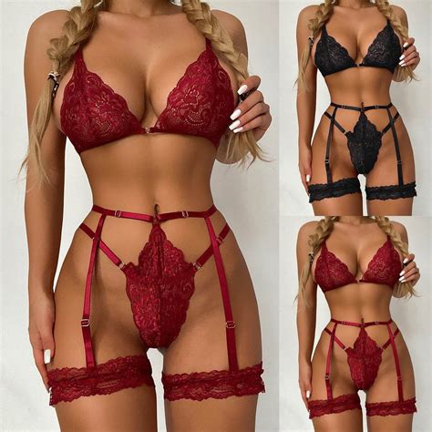 Lingerie Renda Gladiadora Completo Sexy Luxo Gringa Ref Shopee