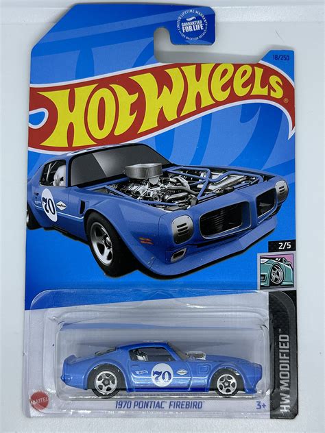 Amazon Hot Wheels Pontiac Firebird Blue HW Modified Mint NrMint