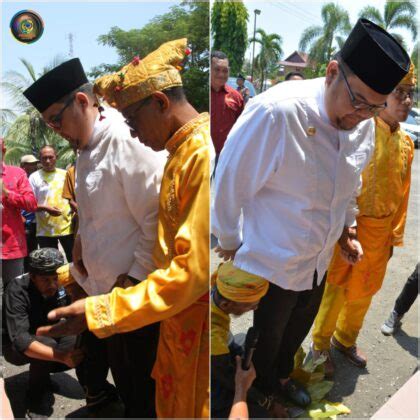 Pj Bupati Parimo Tiba Di Rumah Jabatannya Dan Disambut Secara Adat