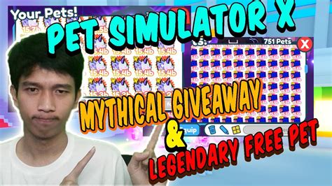 Pet Sim X Mythical Giveaway More Pet For Member Live Roblox