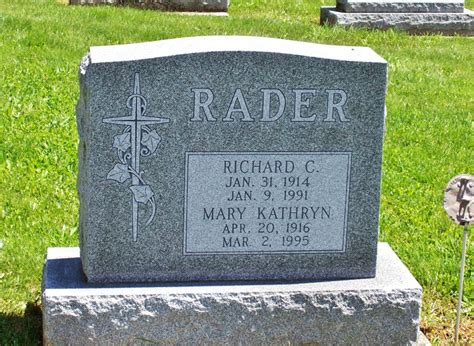 Mary Kathryn Black Rader 1916 1995 Memorial Find A Grave