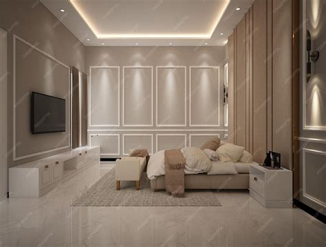 premium photo fabulous  posh bedroom interior design