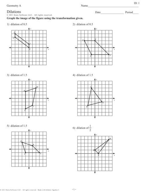 Kuta Tutorial Dilations Worksheets Library