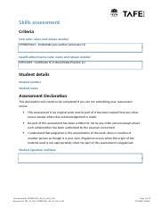 Cpprep Ae Sk Of Lms Docx Skills Assessment Criteria Unit Code