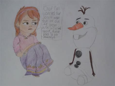 Heidi Pouting And Talking To Olaf By Ahaq780 On Deviantart