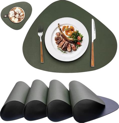 Placemats Afwasbaar Rond Set Van Placemats X Cm