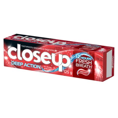 Close Up Red Hot Toothpaste G Merco Trading Company