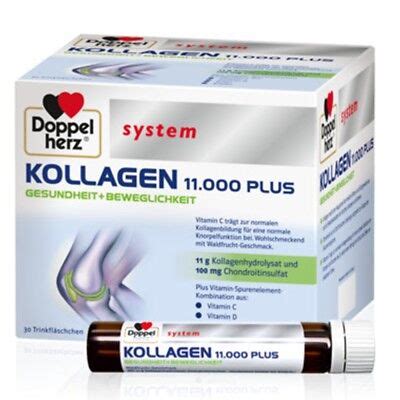 DOPPELHERZ Kollagen 11000 Plus System Ampullen 30x25ml PZN 07625039