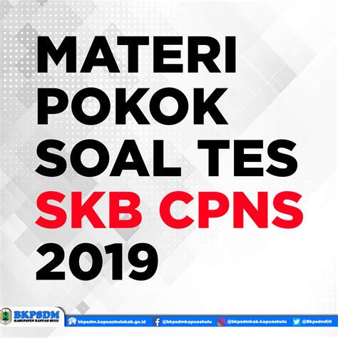 Materi Pokok Soal Seleksi Kompetensi Bidang Skb Selamat Datang Di