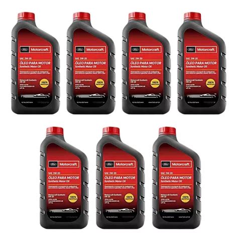 Kit 7l Óleo 5w20 100 Motorcraft Original Ford Sintético Parcelamento