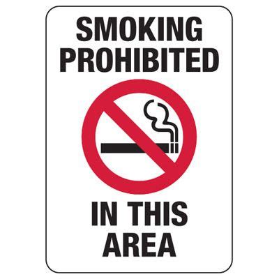 Smoking Prohibited Sign | Emedco