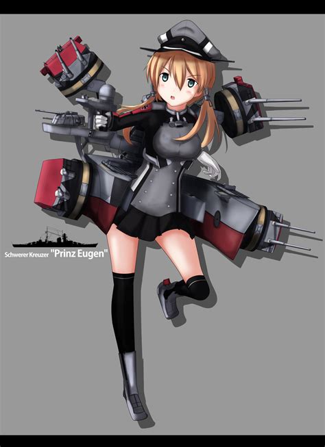 Blonde Solo Anime Anime Girls Kantai Collection Prinz Eugen