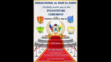 INVESTITURE CEREMONY OF THE STUDENT COUNCIL 2022 23 YouTube