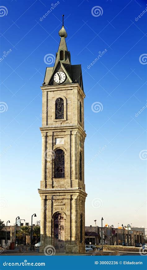 Old Jaffa Clock Tower Stock Photo Image Of Solid Time 30002236