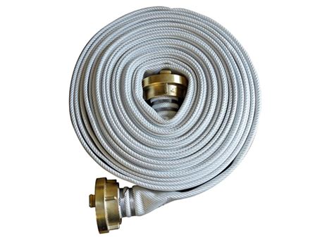 FIRE HOSE WHITE 1.5”, 20 M, STORZ-38, BRASS - Air-Sea Safety & Survival