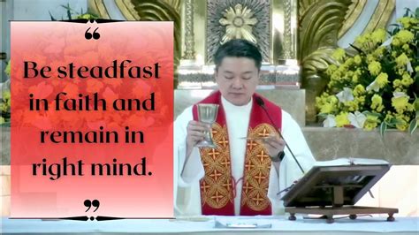 June Holy Mass Fr Danichi Hui Saturday Memorial Of St Justin