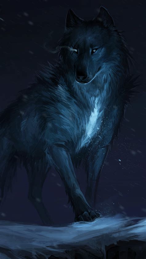 Black Wolf Wallpaper For Android 4k Wallpaper Hd 4k