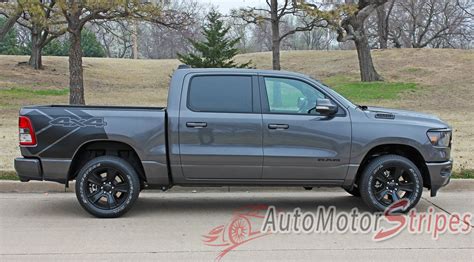 2019 2020 Dodge Ram Rebel Side Decals, Ram 1500 Body Stripes | Auto ...