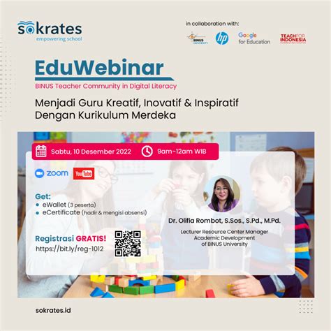 Webinar Menjadi Guru Kreatif Inovatif Inspiratif Dengan Kurikulum