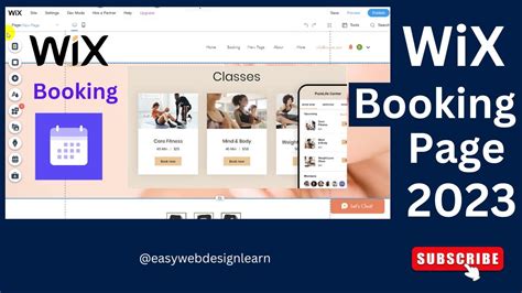 How To Setup Wix Booking Wix Booking Page Design Wix Booking