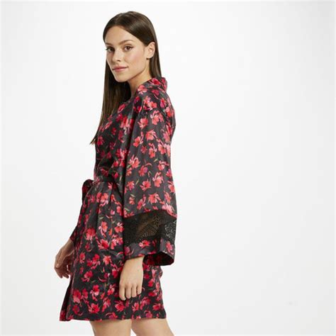 Kimono Morgan Lingerie LOREN Noir Morgan Lingerie Fitancy