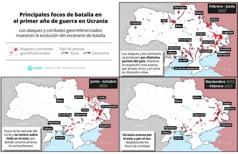 mapas del primer año de la guerra en ucrania