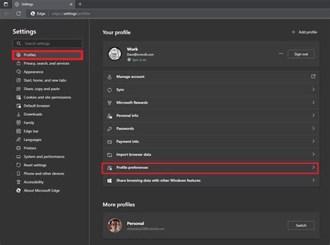 How To Enable Edge Automatic Profile Switching To Keep Your Work And