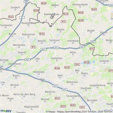 Plattegrond Turnhout Kaart Van Turnhout En Praktische Info Mappy