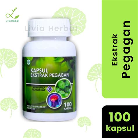 Jual Kapsul Ekstrak Pegagan Obat Herbal Stroke Ringan Struk Berat