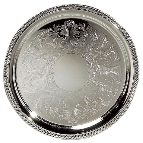 Rent A 16 Round Silver Tray For Your Next Party At All Seasons Rent All