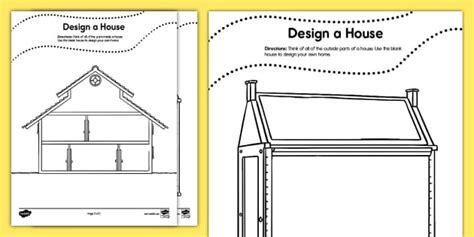 Design a House Activity for K-2nd Grade (teacher made)