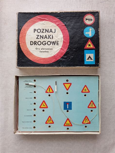 Retro gra planszowa świetlna Poznaj znaki drogowe Tomaszów Lubelski