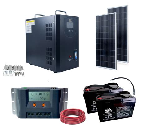 Zestaw Solarny Elektrownia Off Grid 2000VA 2000Wh AGM B2C 2000 OFF G Za