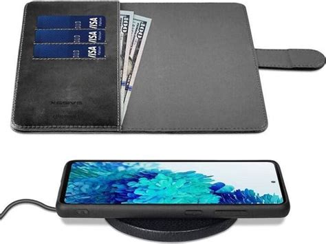 2 In 1 IPhone 12 Pro Max Leren Wallet Hoesje IPhone 12 Pro Max Zwart