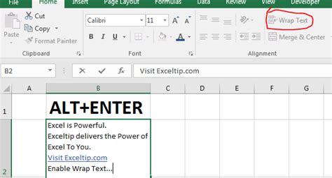 How To New Line In Excel Cell Printable Timeline Templates