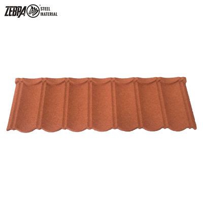 Decorative Classic Type Bond Type Stone Coated Metal Villa Roof Tile