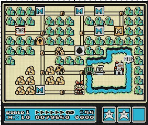 Handmade Mario Brothers 3 Map Video Game PDF Cross Stitch Pattern By