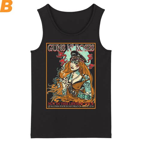 Us Hard Rock Sleeveless Graphic Tees Unique Guns N Roses Tank Tops