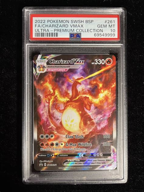 Mavin 2022 Pokemon SWSH Black Star Promo 261 Full Art Charizard VMAX