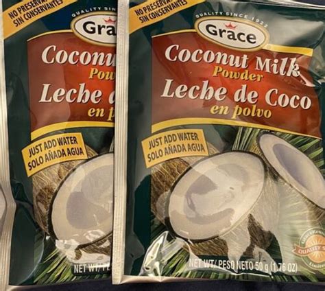 Lot Of 2 Grace Coconut Milk Powder Leche De Coco En Polvo 1 76 Oz Each Ebay